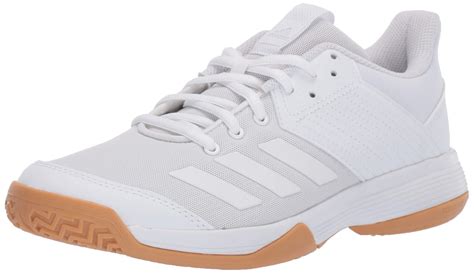 adidas womens Ligra 6 Volleyball Shoe, White/White/Gum, 13.5 US